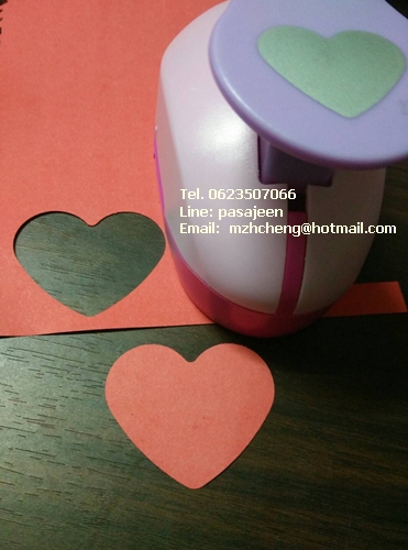 Punch เจาะกระดาษ 2นิ้ว รูปหัวใจ