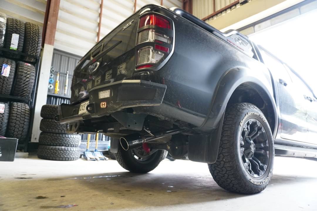 ติดตั้งเรียบร้อย ท่อ HKS จากญี่ปุ่น Carbon TAIL (Single) 𝙃𝙆𝙎 𝙇𝙀𝙂𝘼𝙈𝘼𝙓 𝙁𝙊𝙍𝘿 RANGER