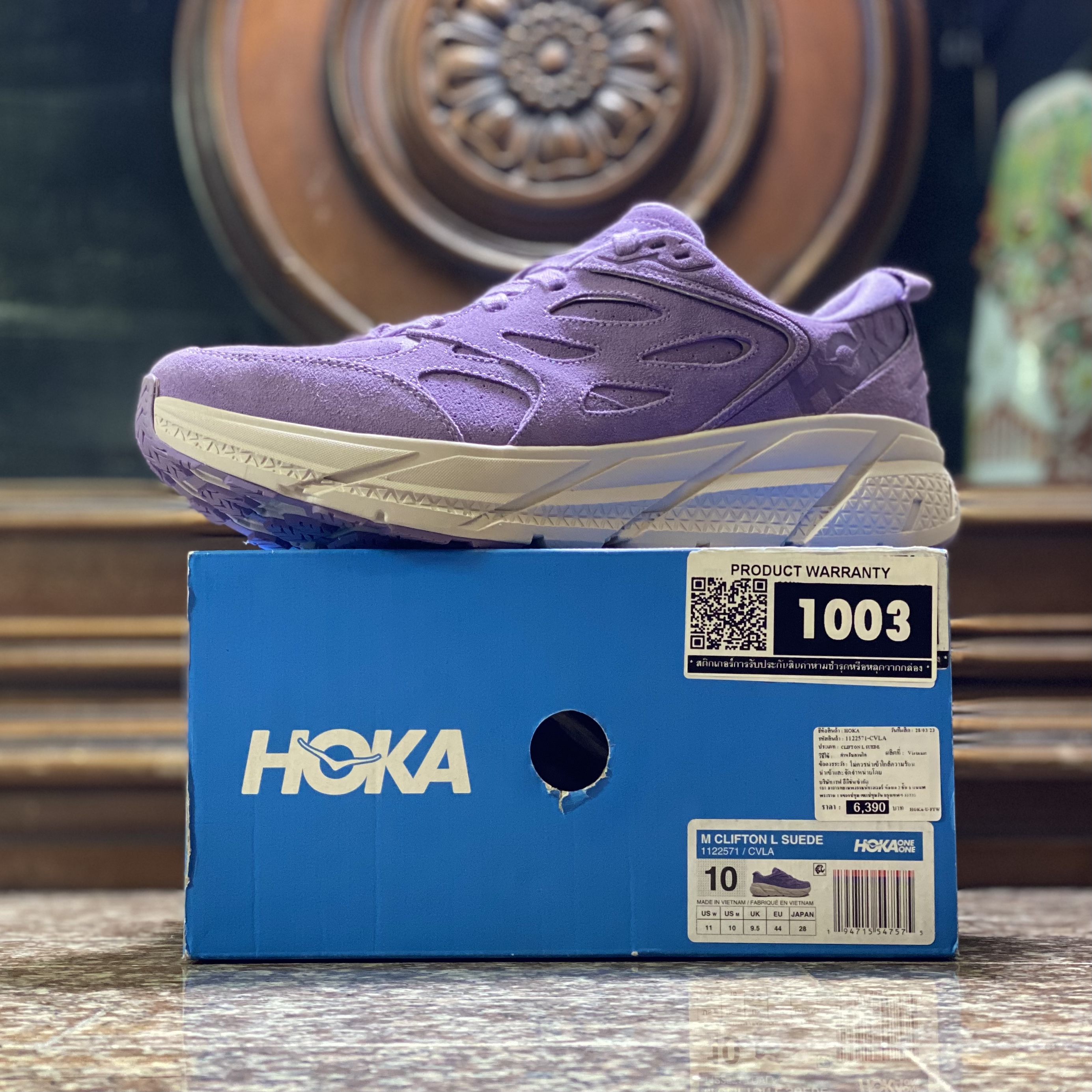 รองเท้า HOKA Clifton L Suede ‘Chalk Violet’ EXCLUSIVE (M9/9.5US)