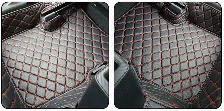 พรมปูพื้นรถยนต์ 6D MAZDA 2 2015-18 Skyactiv พรมหนัง6D เกรดA เต็มคัน 3ชิ้น