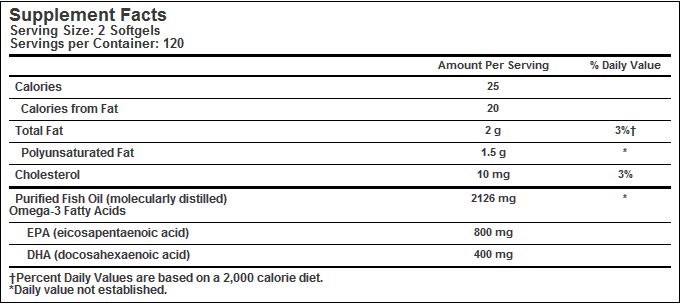 Vitacost Synergy Mega EFA® + D3 - 1200 mg Omega-3 EPA & DHA with 2000 IU Vitamin D3