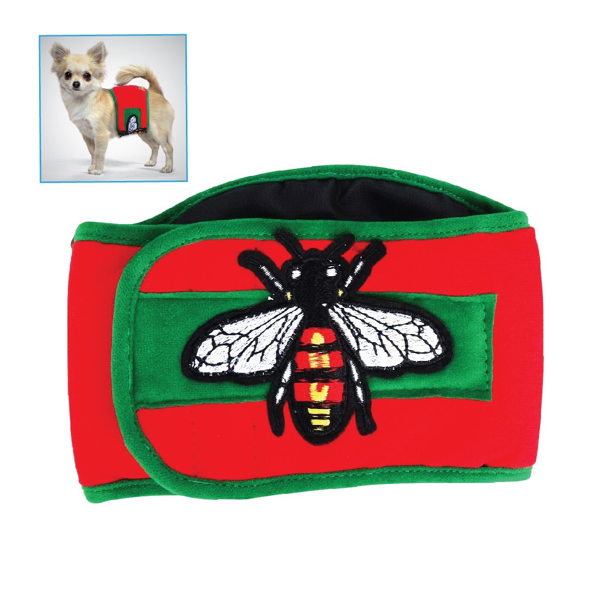 โอบิสำหรับน้องหมาตัวผู้ ลายผึ้ง