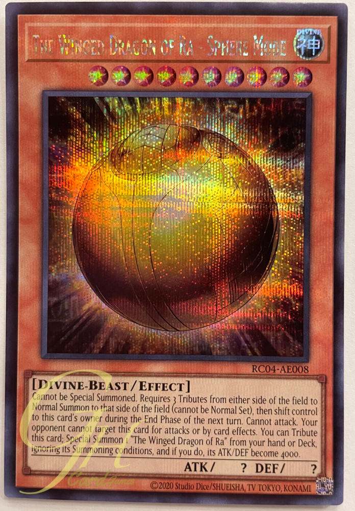 Yugioh [RC04-AE008] The Winged Dragon of Ra - Sphere Mode (Secret Rare)