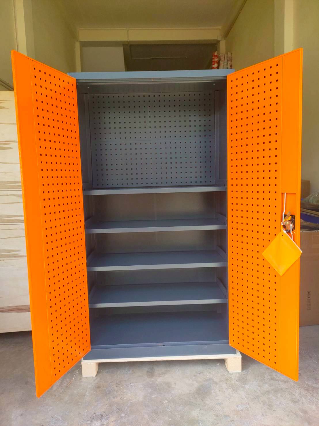 ตู้เก็บเครื่องมืออเนกประสงค์ บานประตูคู่ เก็บอะไหล่ เครื่องมือช่าง รุ่น SSM-01