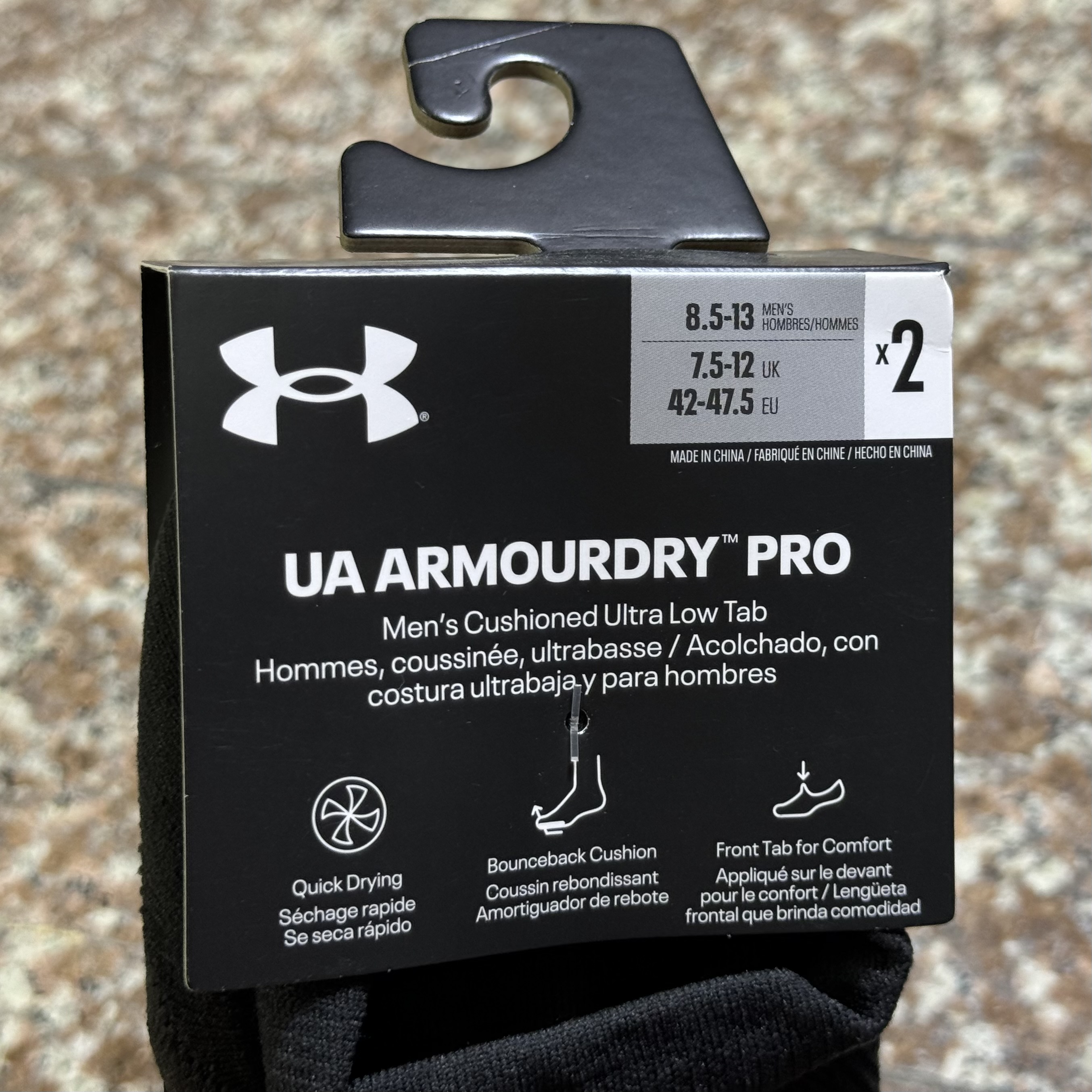 ถุงเท้าวิ่ง Under Armour ArmourDry PRO Running Socks (MD,LG)