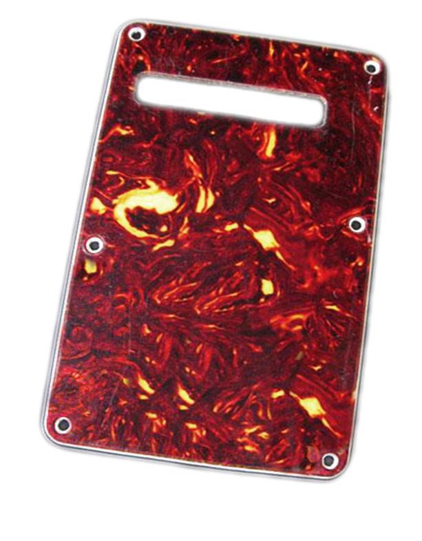 ฝาหลังกีตาร์สตรัท สีกระเเดง + น็อตสีเงิน