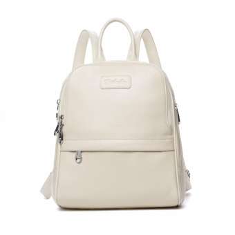 Bostanten Fashion Genuine Cowhide Leather Backpack Women Bags Preppy Style Backpack Girls School Bags Zipper Kanken Leather Backpack