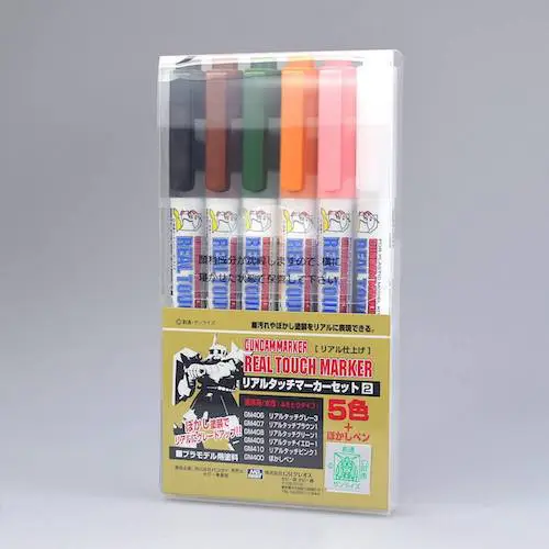 ปากกากันดั้มมาร์คเกอร์ GUNDAM MARKER REAL TOUCH MARKER SET 2