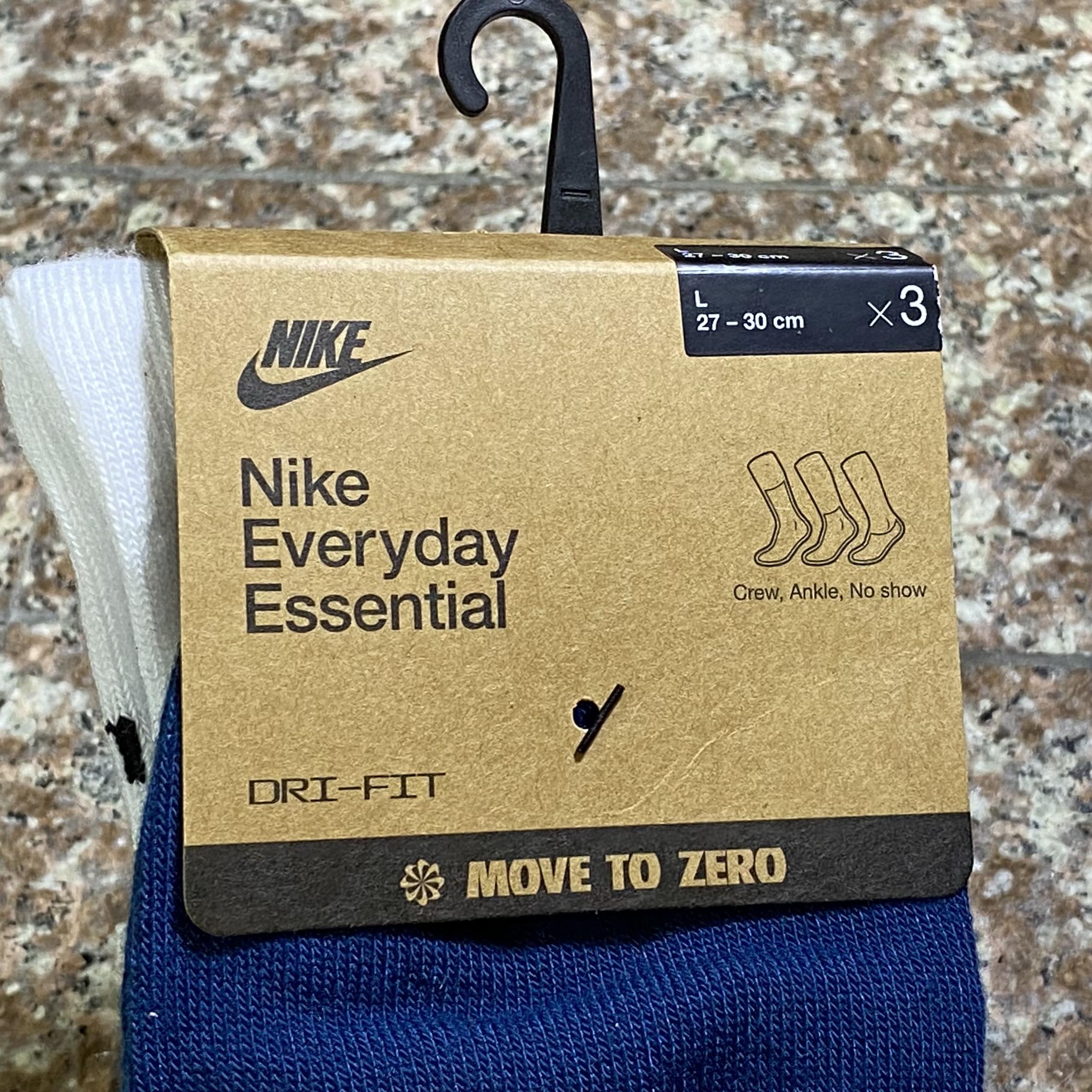 ถุงเท้า Nike EveryDay Essential Mix Socks #แพค3คู่ (L)