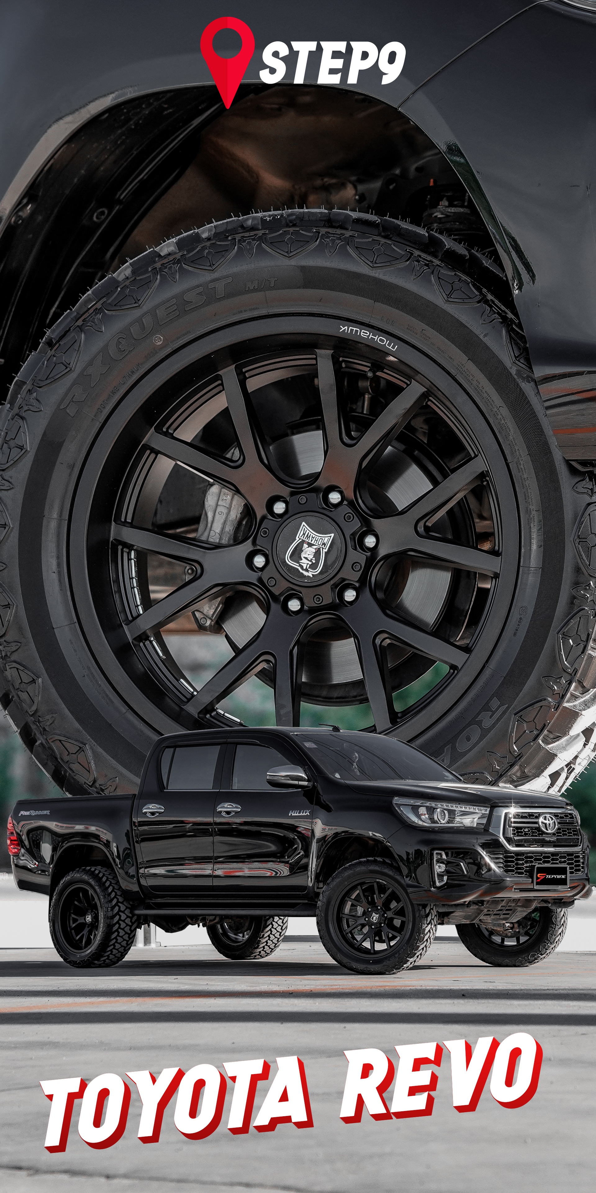 TOYOTA REVO 4 ประตู จัดชุดโปรฯทรงเมกา ในงบ 55,000