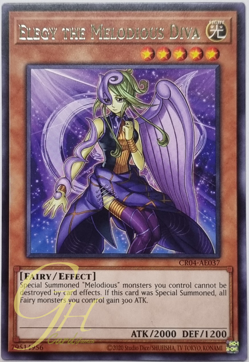 Yugioh [CR04-AE037] Elegy the Melodious Diva (Rare)
