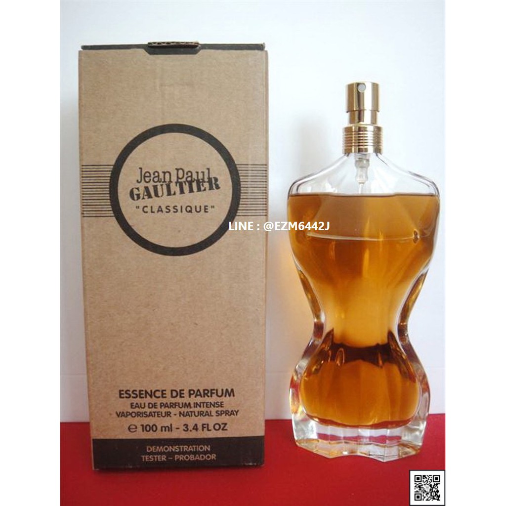 น้ำหอมแท้ JEAN PAUL GAULTIER CLASSIQUE FOR WOMEN ESSENCE DE PARFUM INTENSE SPRAY 100 ML TESTER BOX ของใหม่ กล่องเทสเตอร์
