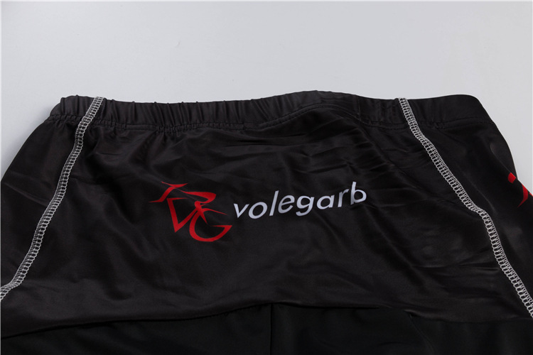 ชุดจักรยานแขนสั้น Volegarb 16 (02) สีดำแดง