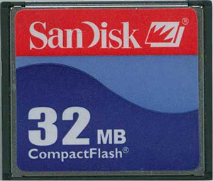SANDISK - CF Card 32MB 20X Compact Flash Card