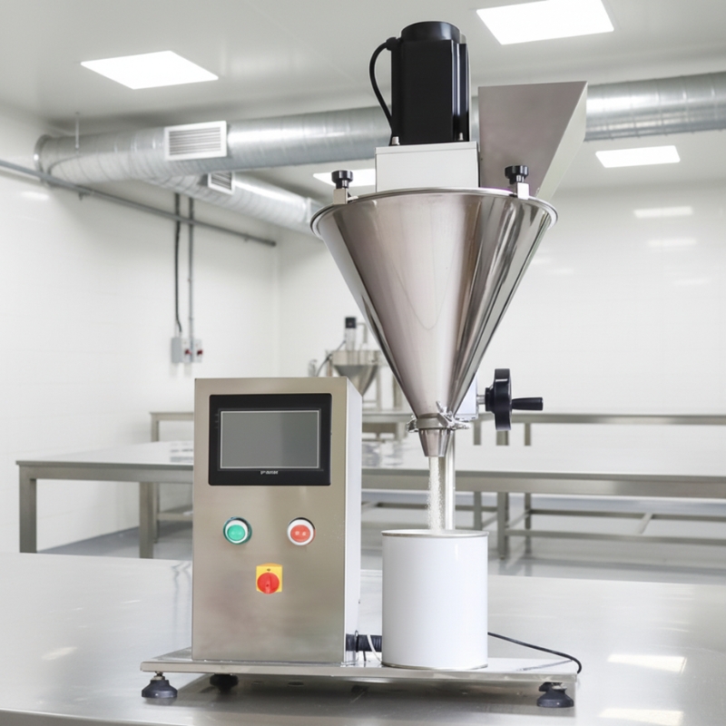 24501 เครื่องบรรจุผงกึ่งอัตโนมัติขนาดตั้งโต๊ะ (Tabletop Powder Filling Machine)