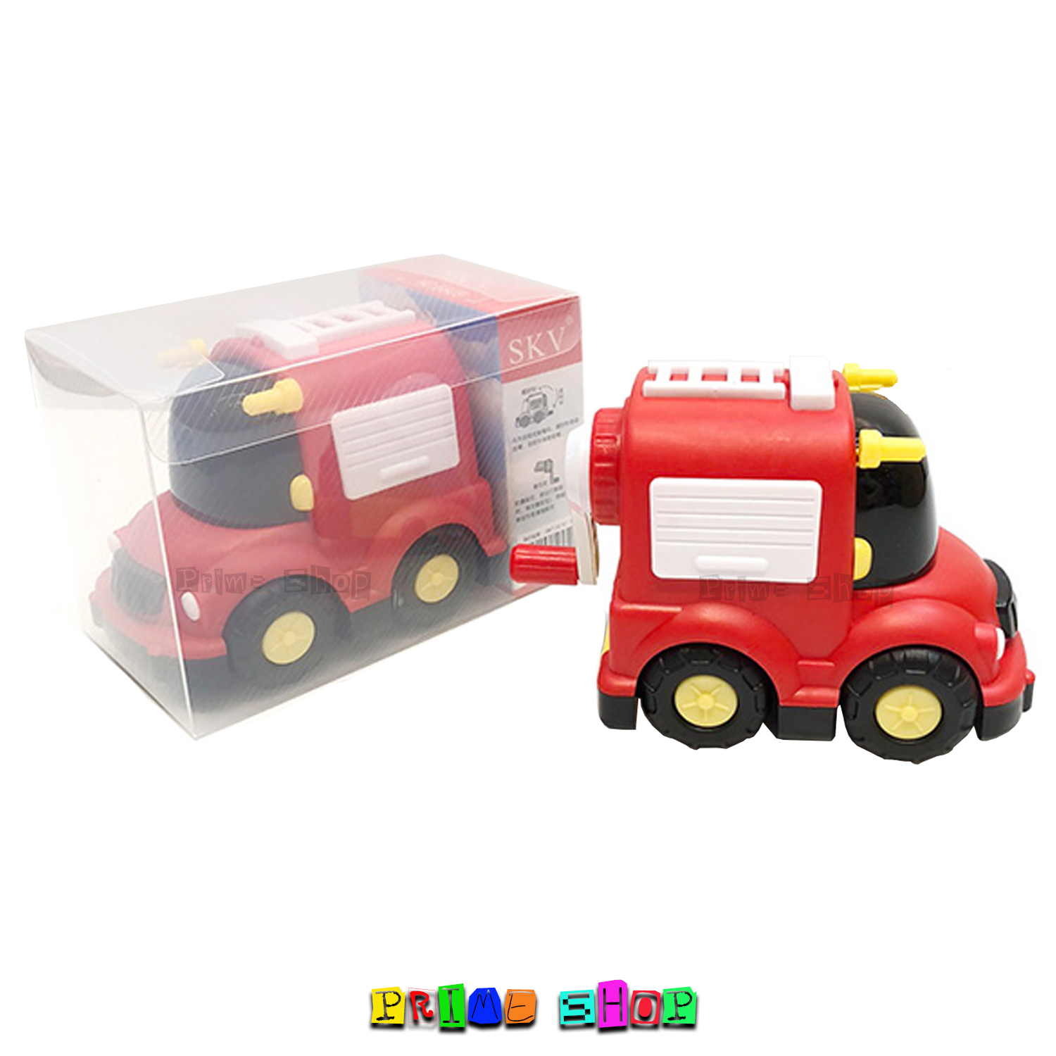 กบเหลาดินสอ ทรงรถกู้ภัย เข็นได้