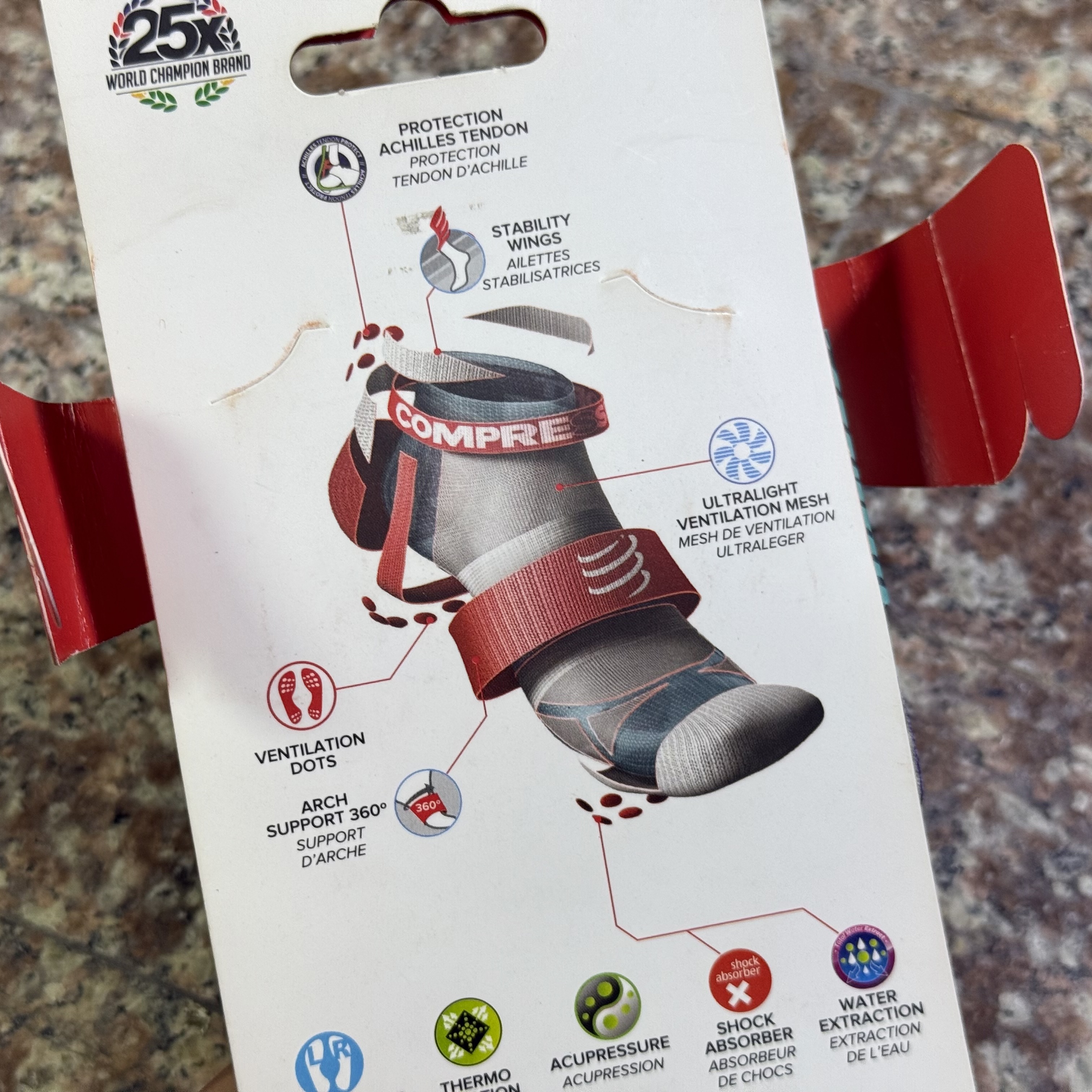 ถุงเท้าวิ่ง Compressport X KONA Running Ankle Socks ‘LIMITED’ (T2)