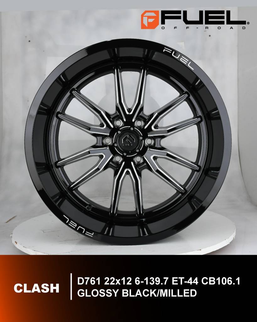 ล้อแท้ FUEL รุ่น D761 CLASH ขอบ22 ออฟลึกๆ ราคาถูกสุดที่ STEP9