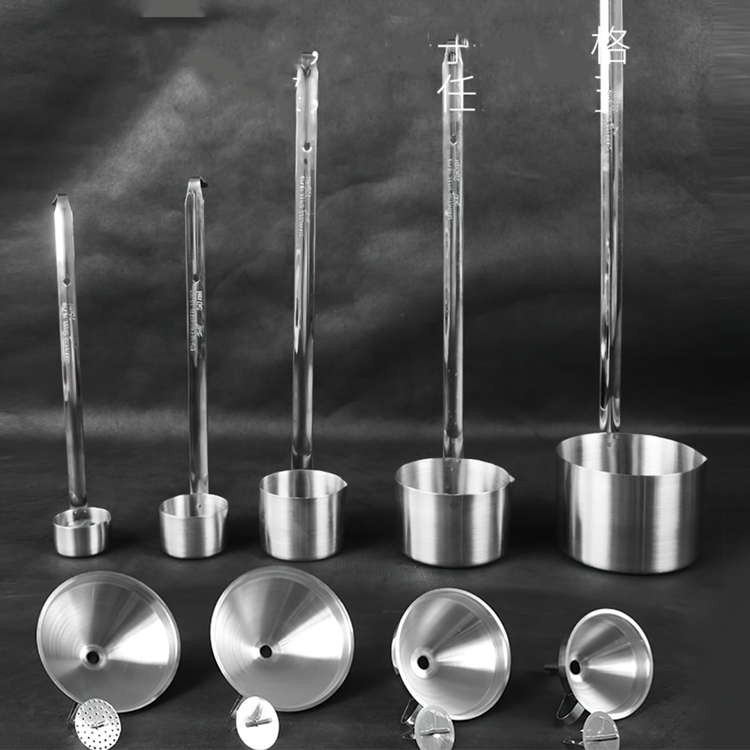 กระบวยตักน้ำ + กรวยกรองน้ำ พร้อมตะแกรงกรอง สแตนเลส 304