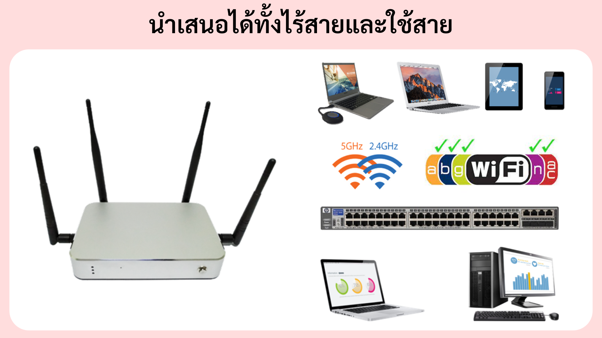 Quickshare นำเสนอได้ทั้ง ใช้สายแลละไร้สาย