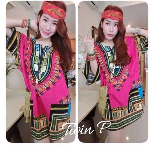 เดรสโบฮีเมียนทรงปล่อย