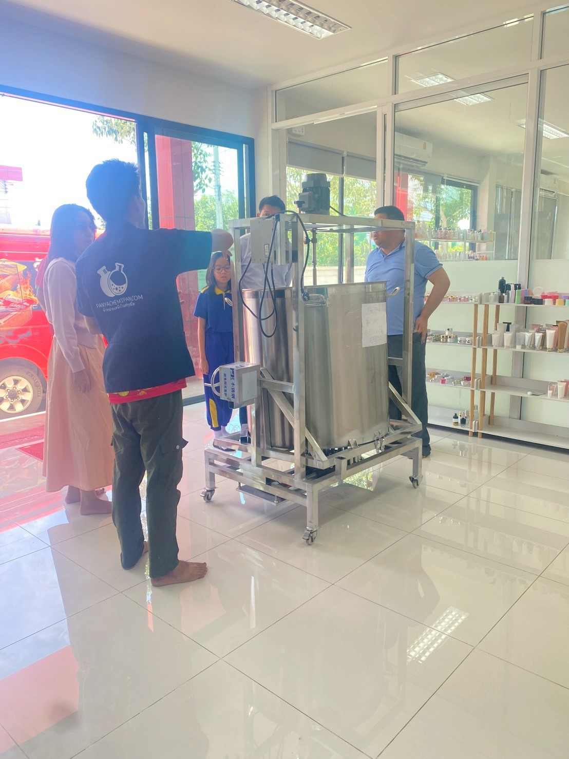 หม้อกวนทำอาหารอัตโนมัติ ใช้งานสะดวก หม้อต้มกวนซอส พริก น้ำมัน น้ำซุป XTM-01