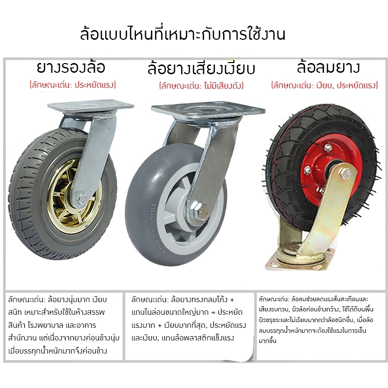 รถเข็นท้องแบน ZF-GBTC24 มีรุ่นรองรับน้ำหนักสูงสุดได้ถึง 1000kg.