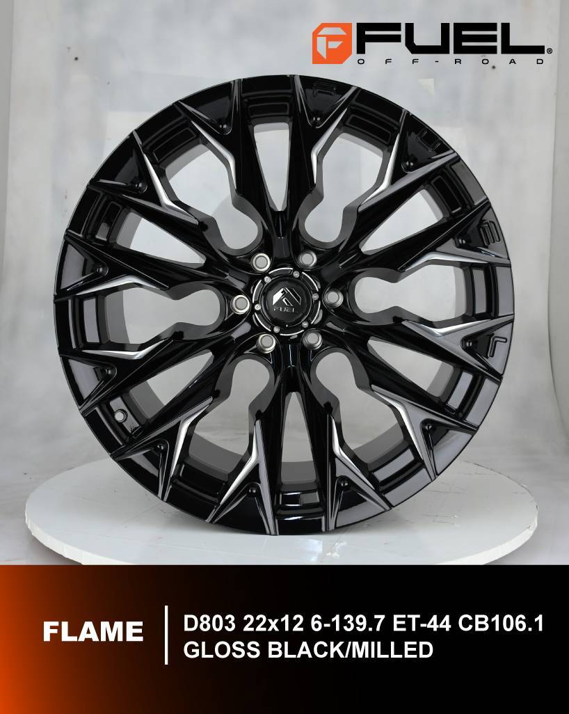 ล้อแท้ FUEL รุ่น Flame D803 ขอบ22 ออฟลึกๆ ราคาถูกสุดที่ STEP9