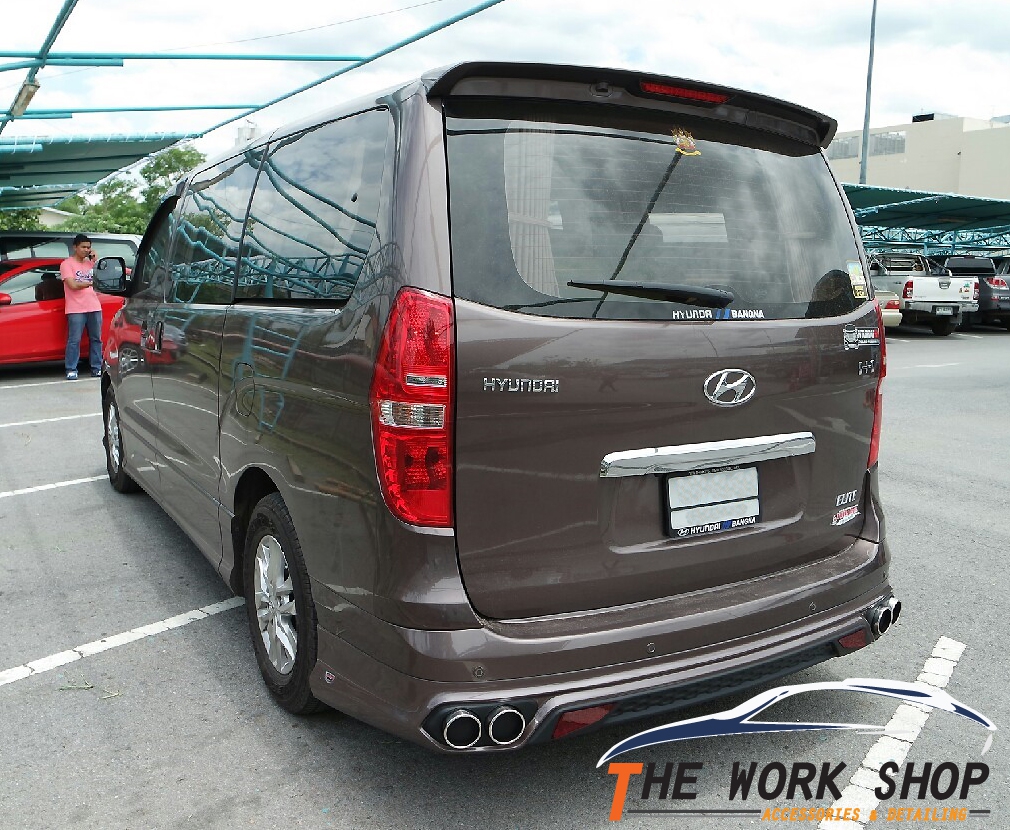 Front Skirt with LED + Rear Skirt For H-1 แบบ B (สเกิร์ตหน้าแบบมีไฟ LED+สเกิร์ตหลัง สำหรับ Hyundai H1 แบบ B)