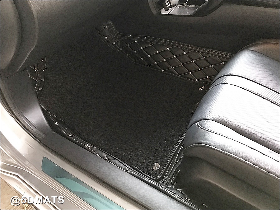 พรมปูพื้นรถยนต์ 7D HONDA JAZZ GE 2008-13 พรม7D QJ VIP เสริมใยดักฝุ่น หนาพิเศษ รวมแผ่นท้าย ปิดเบาะ เต็มคัน