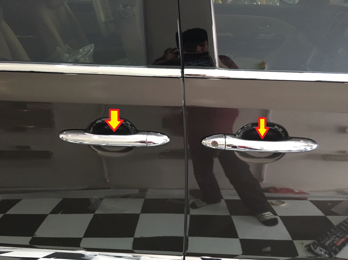 Door Catch Molding For Grand Carnival 2015 - ชุดโครเมี่ยมครอบมือจับประตู 4 ชิ้น