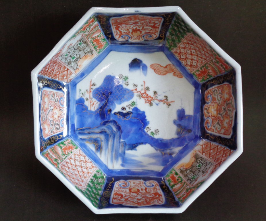 Japanese Imari bowl 19th cen / ชามงานเก่า