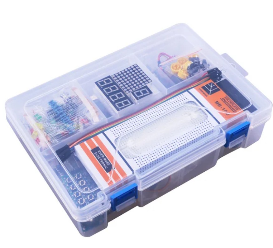 ชุดทดลองเริ่มต้นเรียนรู้ UNO R3 & MEGA2560 Starter Kit พร้อมกล่องเก็บอุปกรณ์ Uno & MEGA2560