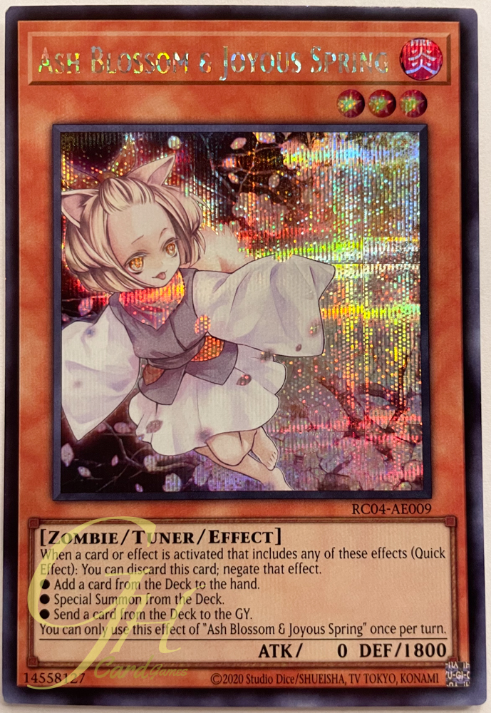 Yugioh [RC04-AE009] Ash Blossom & Joyous Spring (Secret Rare)