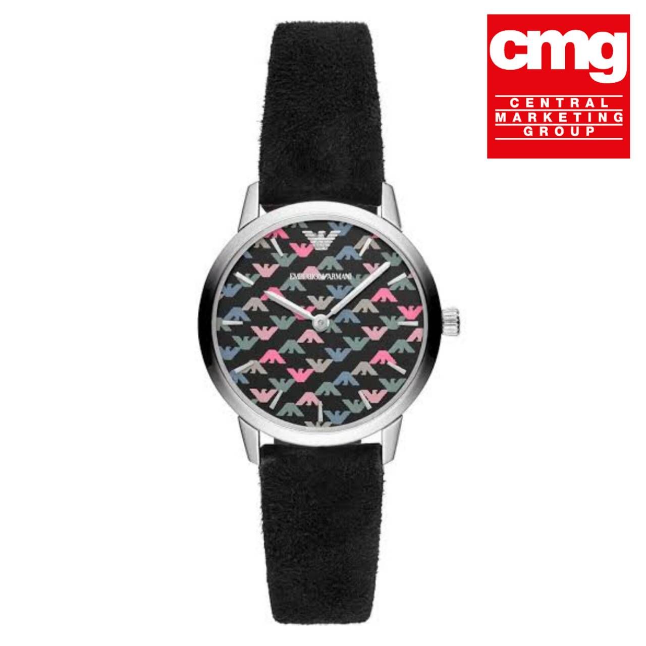 นาฬิกา Emporio Armani Quartz Black Eagle Pattern Dial Ladies Watch AR11261 Size 32 mm (ประกันศูนย์ CMG)