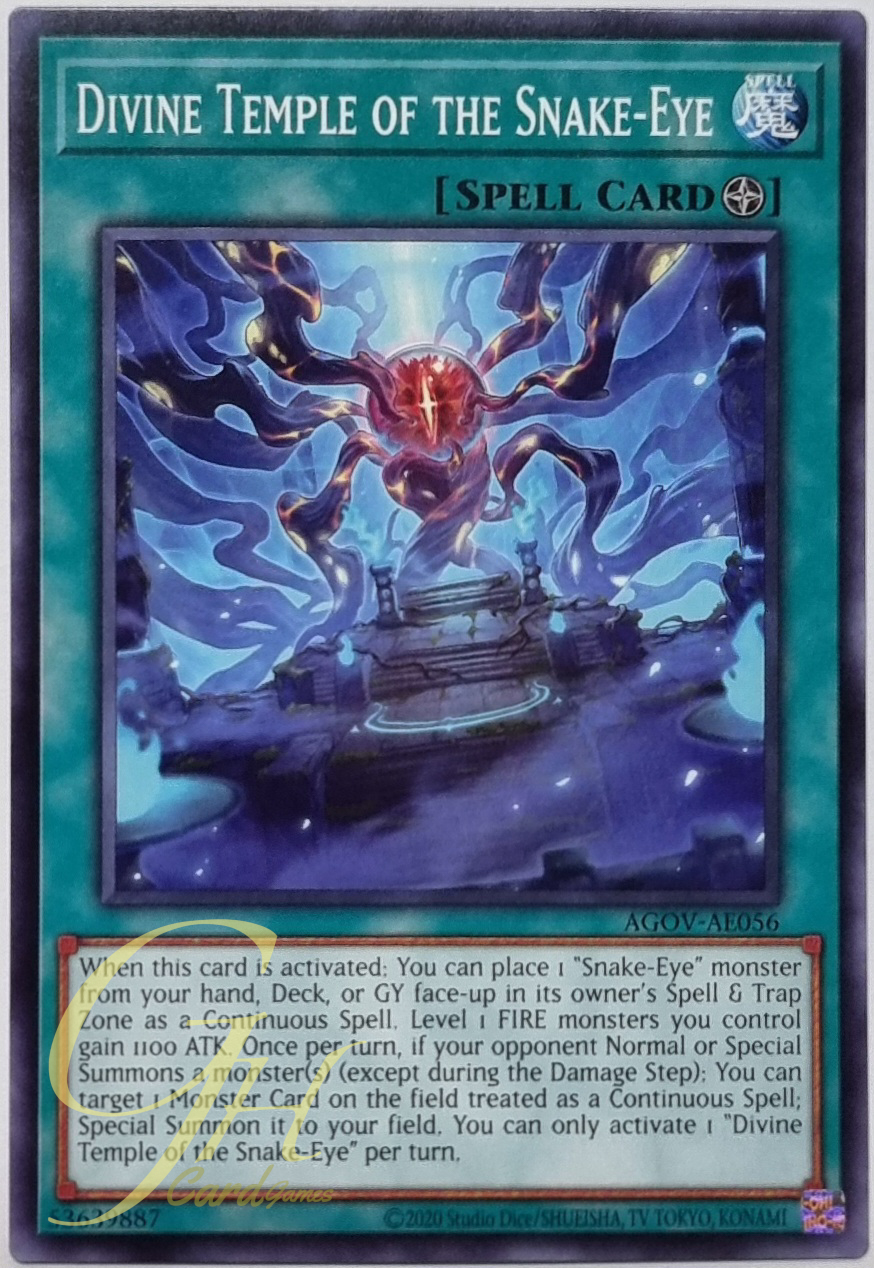 Yugioh [AGOV-AE056] Divine Temple of the Snake-Eye (Common)