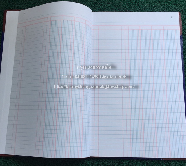สมุดบัญชี 4ช่อง หน้าคู่