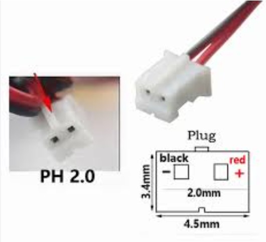 รางถ่านAA 3 ก้อนพร้อมขั้ว JST PH 2.0 mm. 2Pin สำหรับโครงงาน D.I.Y. (AA-3 Battery Holder with JST PH 2.0 connector)