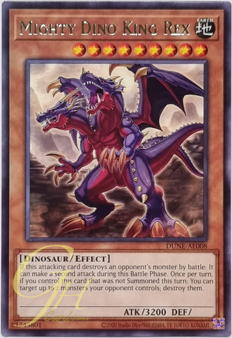 Yugioh [DUNE-AE008] Mighty Dino King Rex (Rare)
