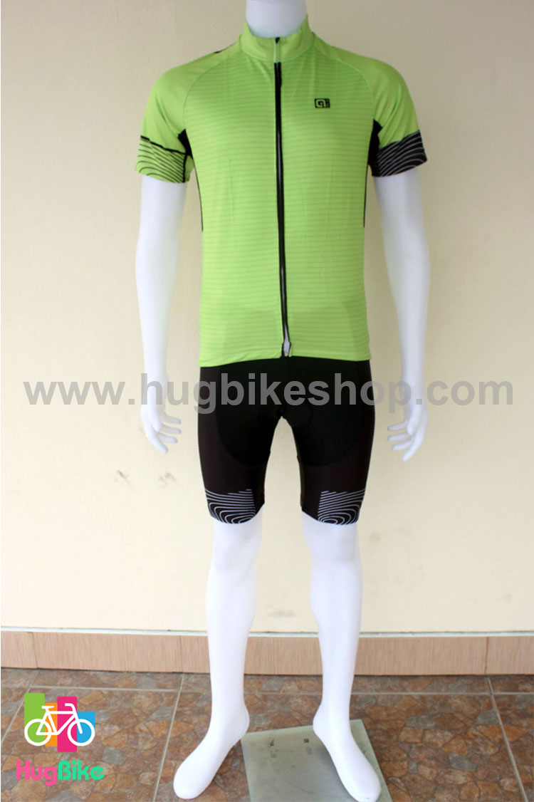 ชุดจักรยานแขนสั้นทีม Ale 16 (02) สีเขียว