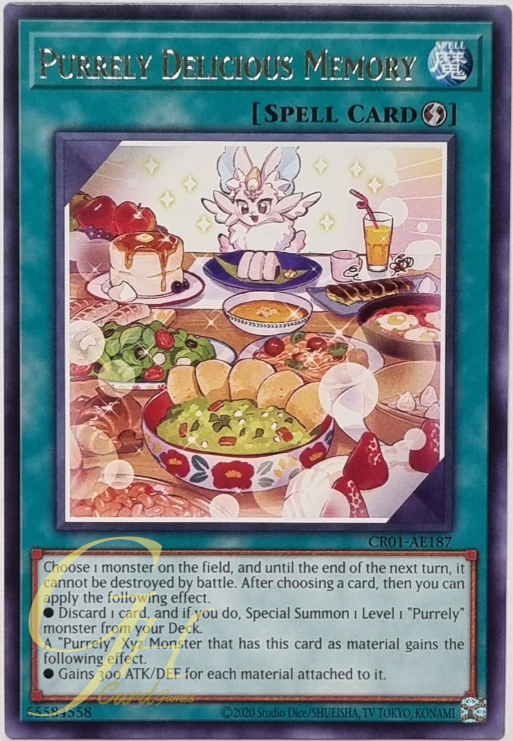 Yugioh [CR01-AE187] Purrely Delicious Memory (Rare)