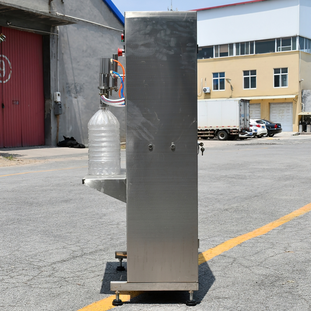 15424 เครื่องบรรจุของเหลวกึ่งอัตโนมัติ ขนาด 100-5000ml สองหัว รุ่น GYJ-2