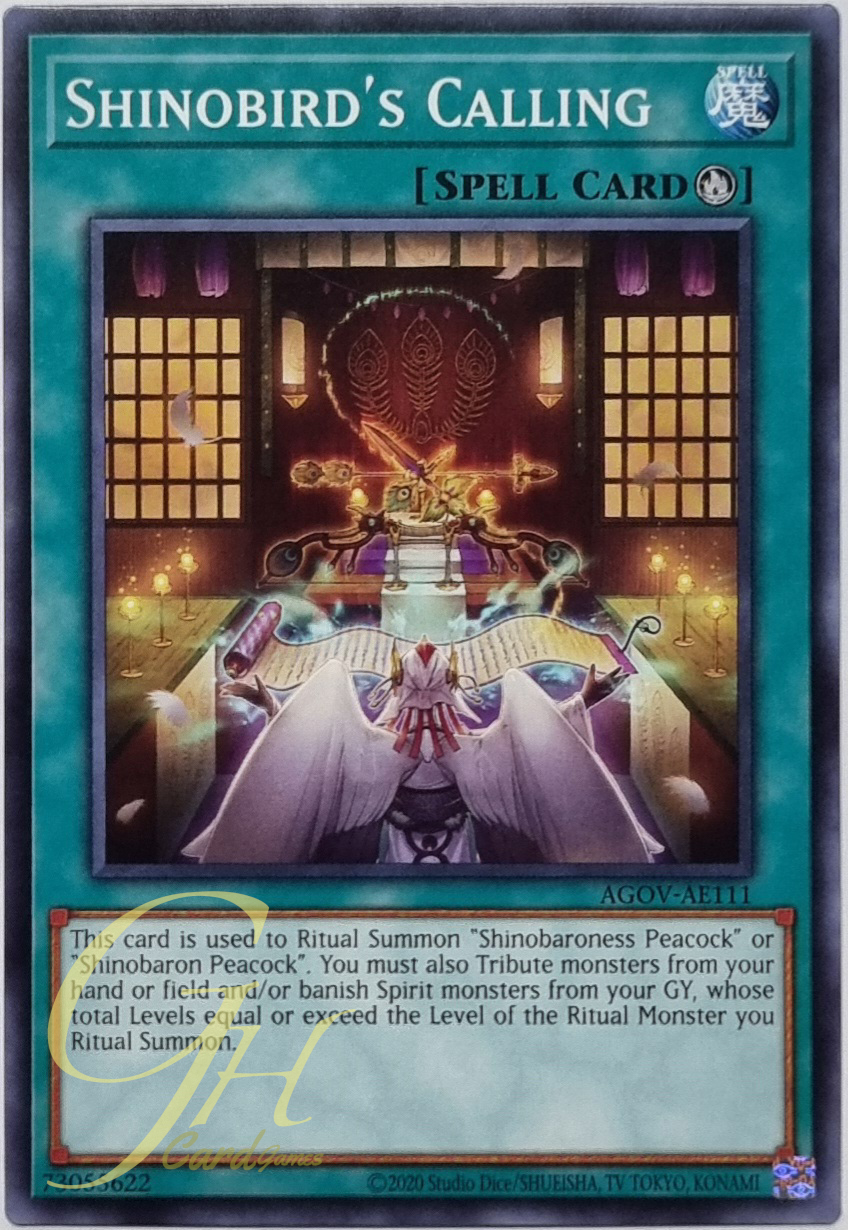 Yugioh [AGOV-AE111] Shinobird's Calling (Common)