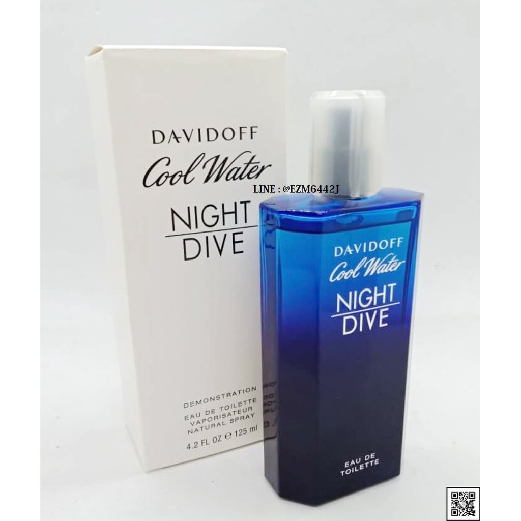 น้ำหอมแท้ DAVIDOFF COOL WATER NIGHT DRIVE FOR MEN EAU DE TOILETTE SPRAY 125 ML TESTER BOX ของใหม่ กล่องเทสเตอร์