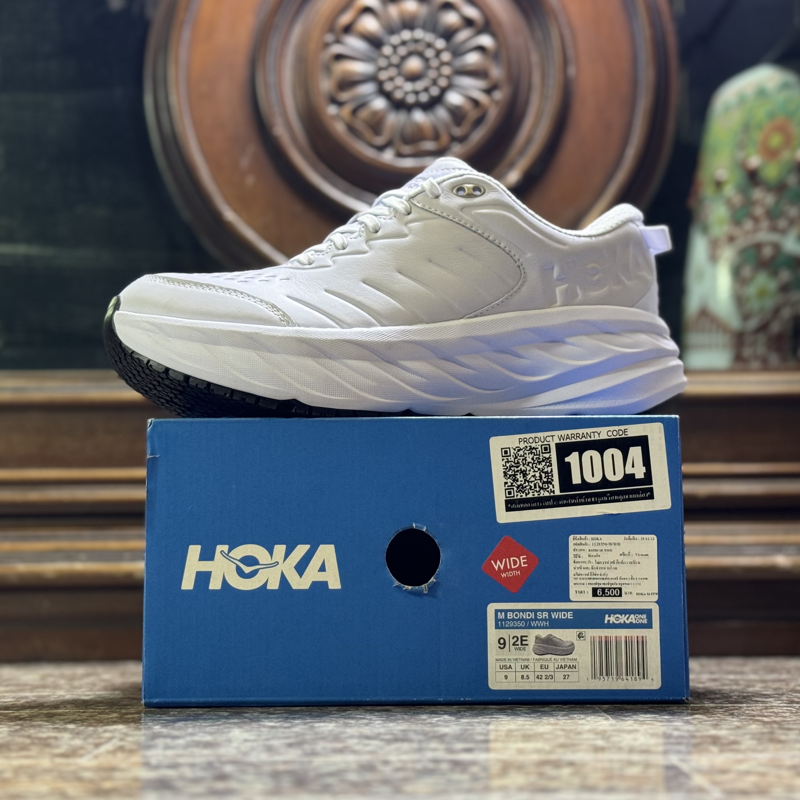 รองเท้า HOKA Bondi SR ‘TripleWhite’ (M10.5US)