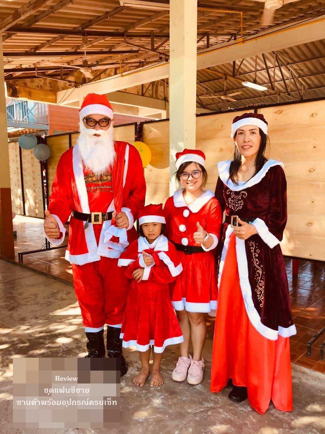 ชุดแฟนซีชาย ซานต้าพร้อมอุปกรณ์ครบเซ็ท