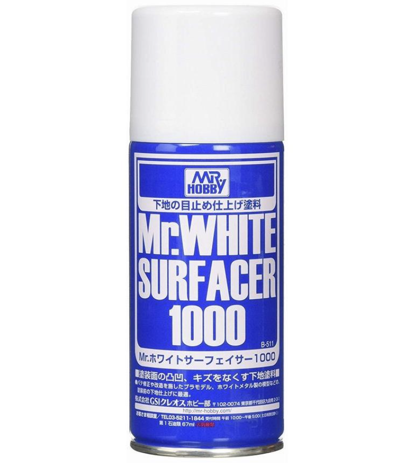 สีรองพื้นขาว B511 Mr.White Surfacer 1000