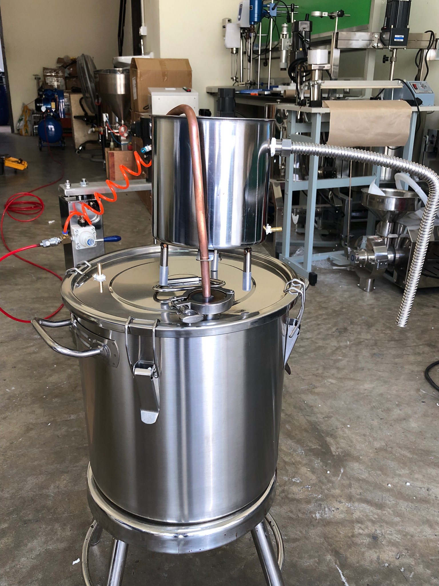 หม้อกลั่น YANTAI-10 ทั้งกลั่นทั้งหมัก ในถังเดียว 12L/20L/33L/50L