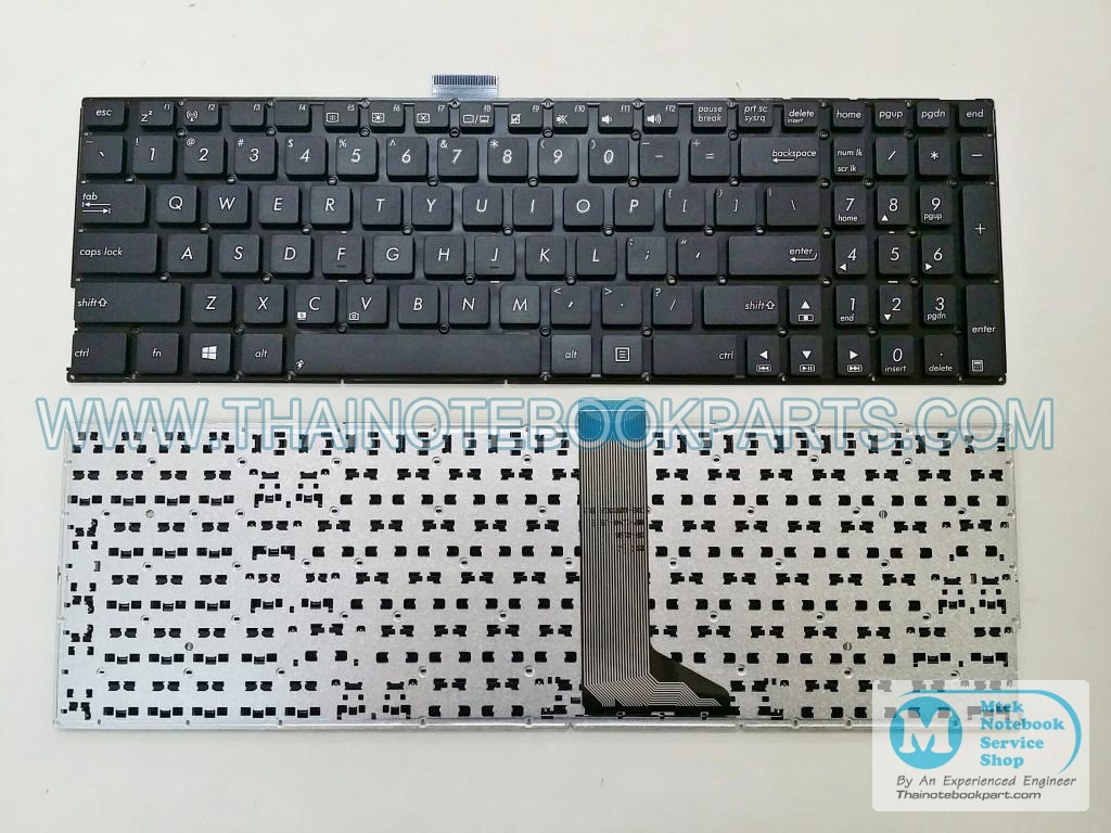 MT05157 คีย์บอร์ดโน๊ตบุ๊ค Asus X554 X503M X554L Y583L F555 W519L A555 K555L Laptop Keyboard (สินค้าใหม่,แป้นภาษาอังกฤษ) 1