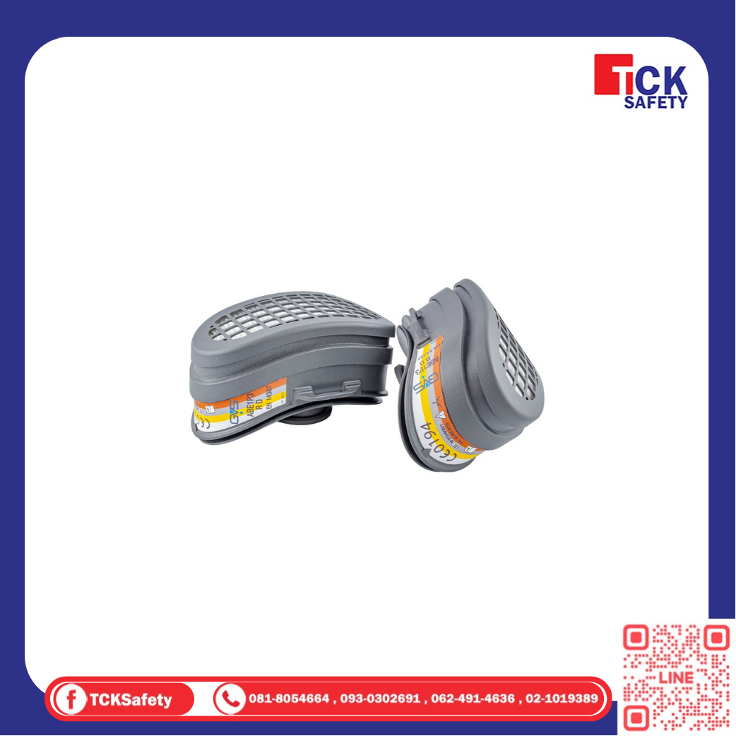 ตลับกรอง สำหรับป้องกันไอสารอินทรีย์ ไอสารอนินทรีย์ ไอกรด และฝุ่นละออง SPR582 (ABE1P3)